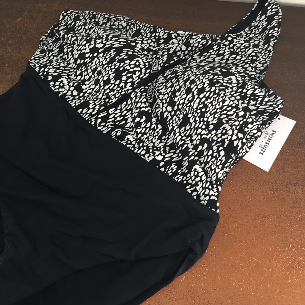 New Sheer Insert One Shoulder Swimsuits For All Sexy one piece - Picture 3 of 4